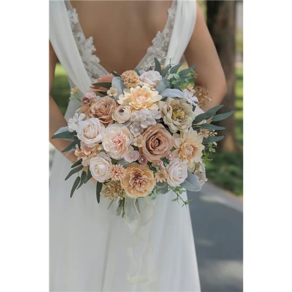 Artificial Flowers Combo Box Set Faux Flowers Bulk Flower Leaf with Stems DIY - Picture 5 of 6